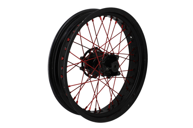 Spokes front Doppler red 36 x 195mm Derbi Senda