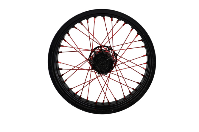 Spokes front Doppler red 36 x 195mm Derbi Senda