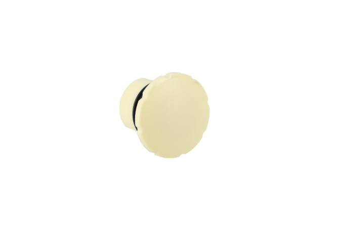 Bouchon d'essence MBK 88 à pousser D.40mm blanc crème