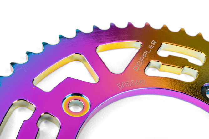 Kettenblatt 53 Zähne - 428 Doppler Alu CNC Neochrome Beta RR