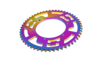 Rear Sprocket 53 teeth - 420 Doppler Alu CNC Néochrome Aprilia SX 50