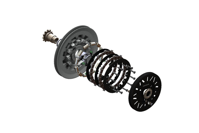 Pulley Doppler Open multi-plate clutch Peugeot