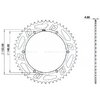 Sprocket Aluminum 52 Teeth for sprocket holder Doppler Open