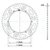 Corona alluminio 56 denti per supporto corona Doppler Open