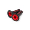 Puños Motocross Domino A020 Doble Densidad Negro / Rojo