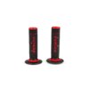Puños Motocross Domino A020 Doble Densidad Negro / Rojo