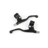 Paire de leviers de freins avec cocottes noirs courts