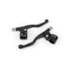Paire de leviers de freins avec cocottes noirs courts