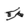 Manetas de Freno Largas con Soporte Negro x2