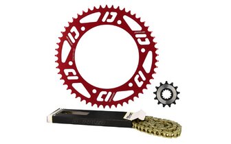 Kettensatz 13x53 Alu - 420 Doppler Fantic XM / XE rot