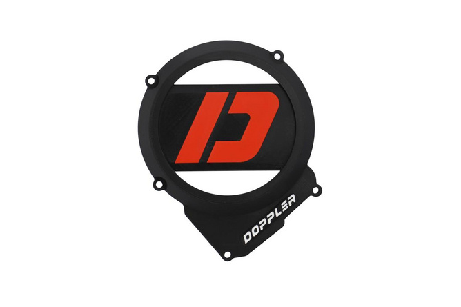 Lichtmaschinendeckel Doppler 3D AM6 Schwarz / Rot