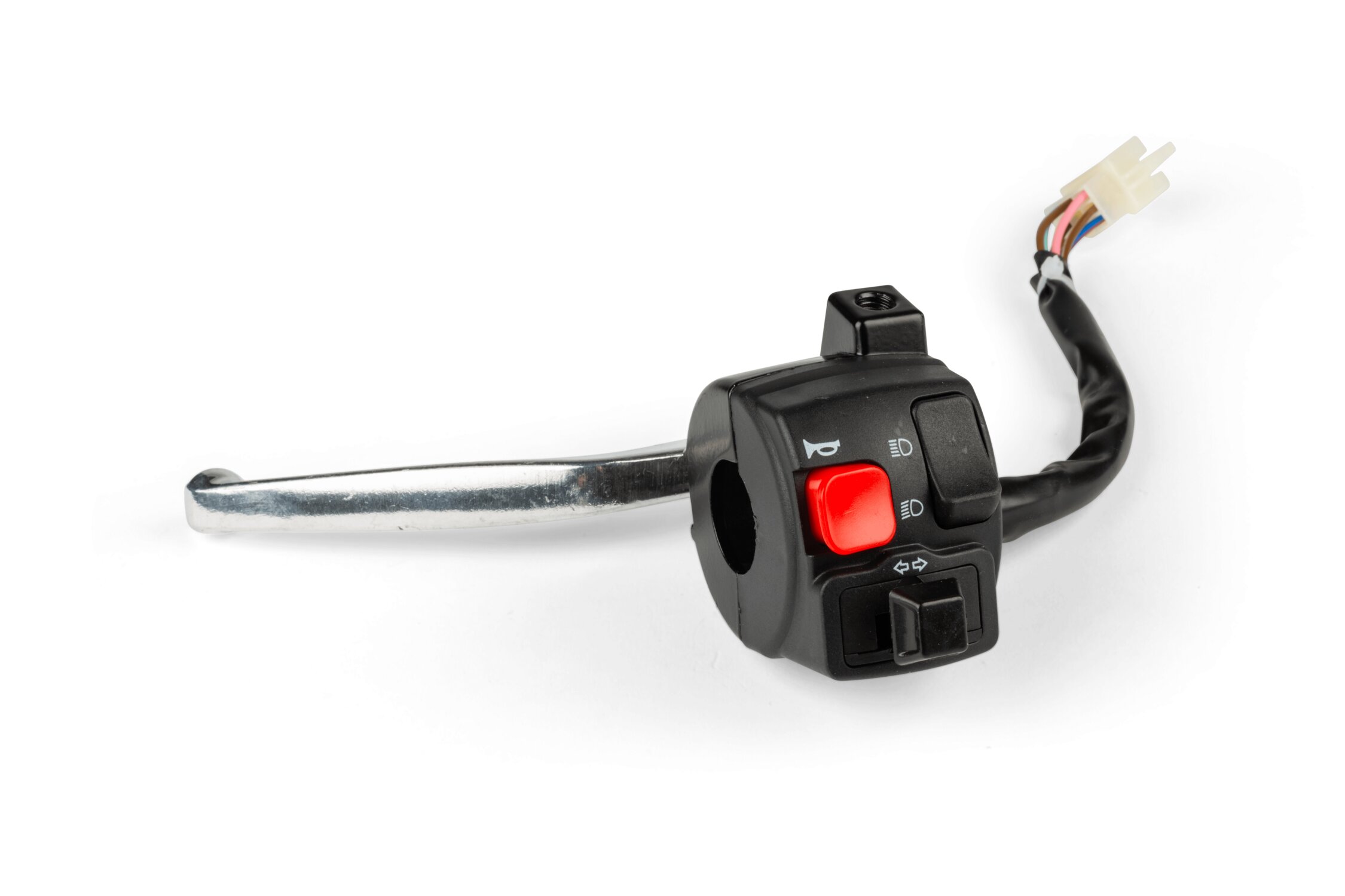 Commodo Commutateur Moto Scooter Droit - Compatible MBK Booster Yamaha BWS, Pièce De Qualité
