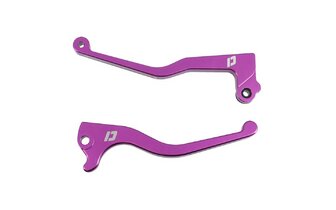 Paire de leviers Derbi Senda d&egrave;s 2011 Doppler CNC violet
