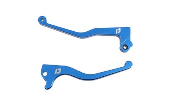 Paire de leviers Derbi Senda d&egrave;s 2011 Doppler CNC bleu