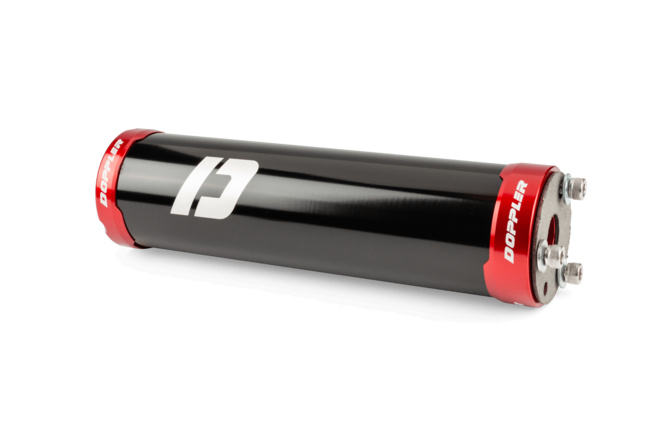 Endschalld&auml;mpfer 50ccm Schaltmoped Doppler schwarz / rot