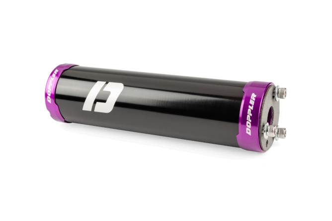 Endschalld&auml;mpfer 50ccm Schaltmoped Doppler schwarz / lila