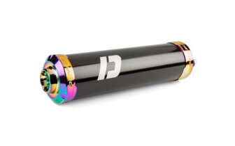 Endschalld&auml;mpfer 50ccm Schaltmoped Doppler schwarz / Neochrom