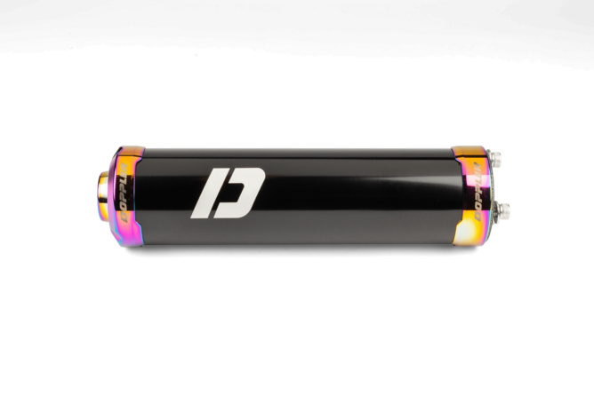 Endschalld&auml;mpfer 50ccm Schaltmoped Doppler schwarz / Neochrom