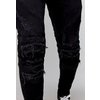 Jeans ALLDD Paneled Inverted Biker Ian Cayler & Sons black denim