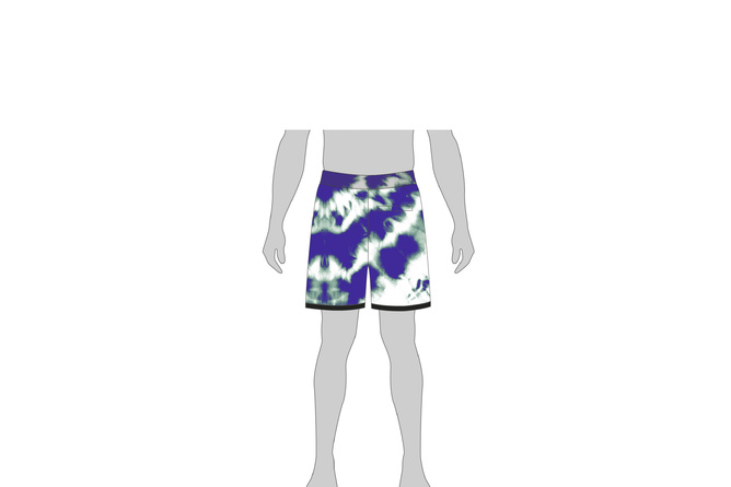 Sweat Shorts Tie Dye Meaning Of Life CSBL white/blue