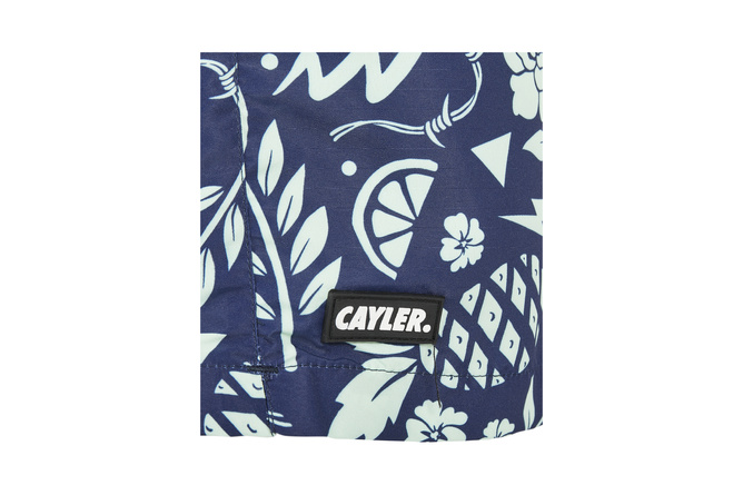 Pantalones cortos de baño Leaves N Wires Cayler & Sons navy/mint