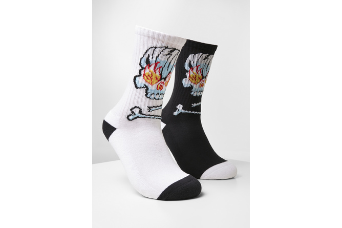 Socks Never Scared 2-Pack Cayler & Sons black + white
