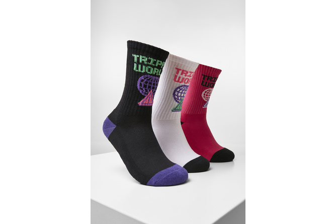 Socks Trippy World 3-Pack Cayler & Sons black + pink + white