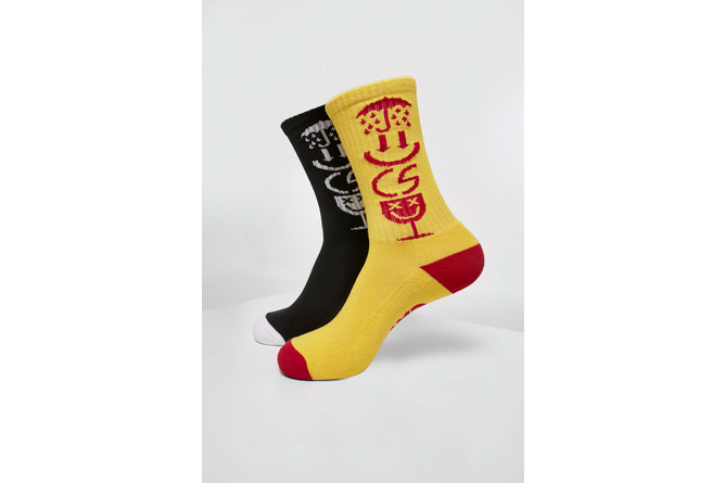 Socks Iconic Icons 2-Pack Cayler & Sons black/yellow