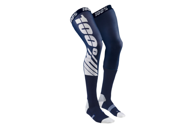 MX Socks 100% Rev MX FLASH for knee braces marine blue