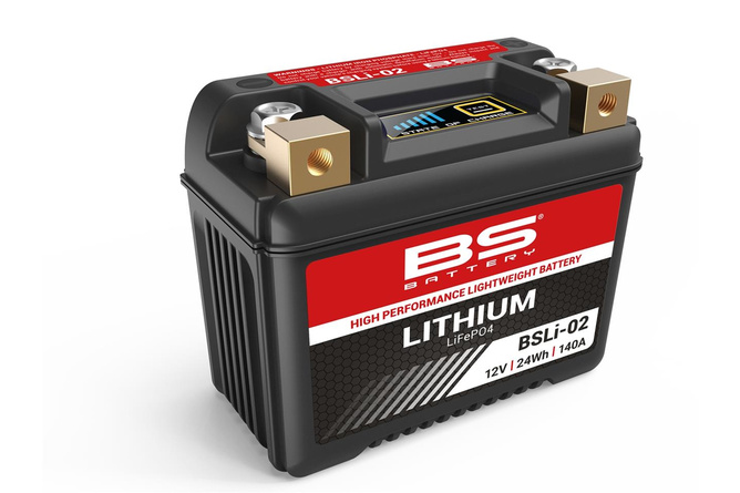 Batteria moto ioni di litio BS Battery 12,8 Volt 2 Ah 115x40x85mm