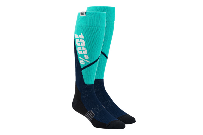 MX Socks 100% Torque Thick Comfort STEEL/marine blue