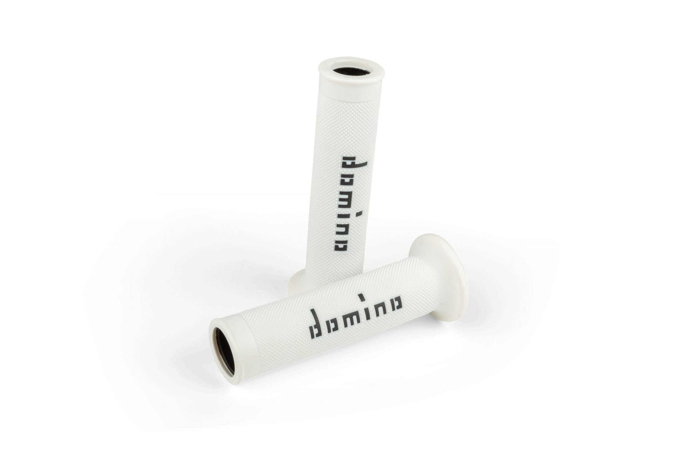 Grips Domino A010 On-Road white / black (open ends) | MAXISCOOT