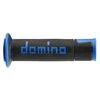 Poignées Domino A450 On-Road Racing noir / bleu (open end)