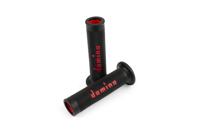 Grips Domino A010 On-Road black / red (open ends)