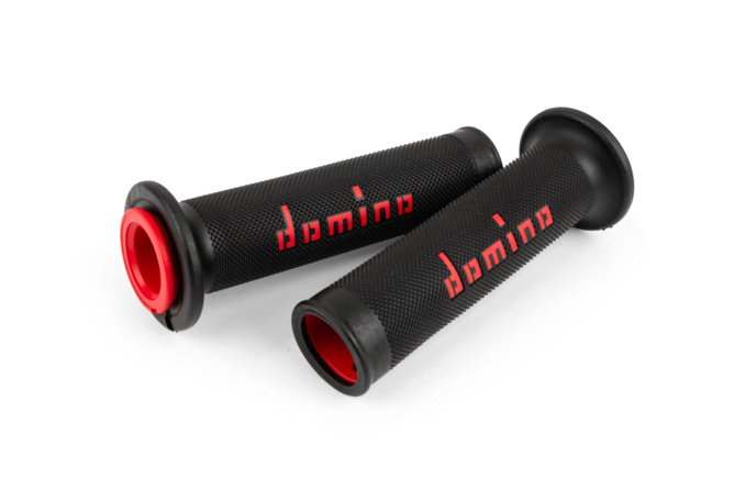 Grips Domino A010 On-Road black / red (open ends)