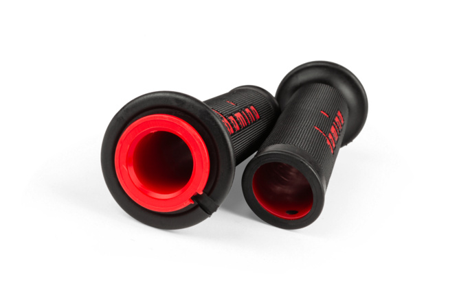 Grips Domino A010 On-Road black / red (open ends)