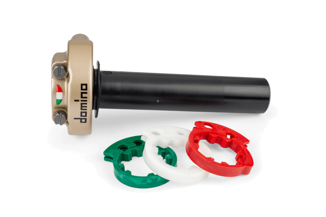 Gasgriff 4T Domino XM2 einstellbar Gold