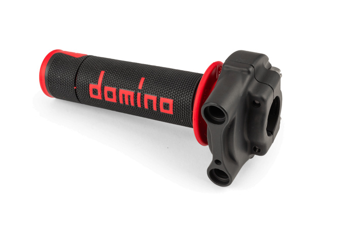 Throttle 4-stroke Domino XM2 + grips Black / Red