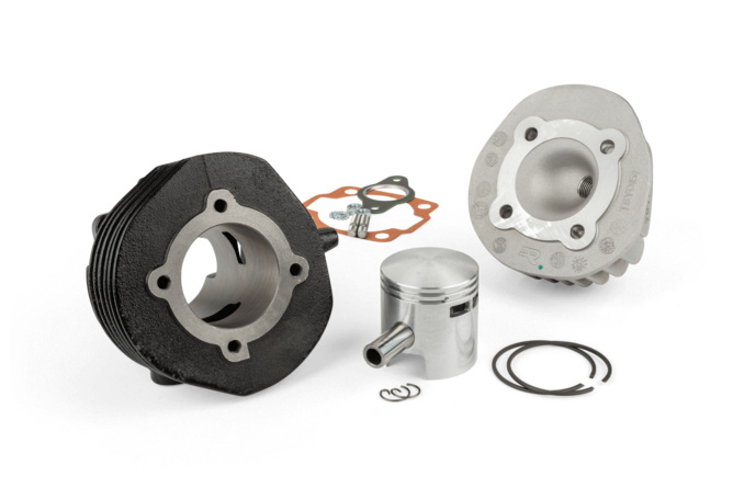 Zylinder Kit DR 75ccm Grauguss 6 Überströmer Vespa PK 50