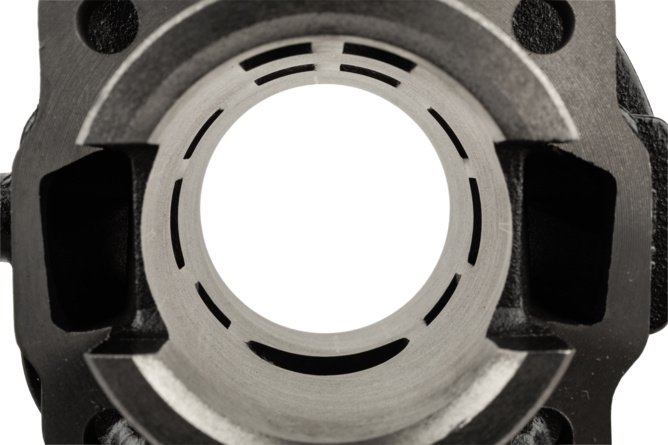 Zylinder Kit DR 75ccm Grauguss 10 &Uuml;berstr&ouml;mer Vespa PK 50