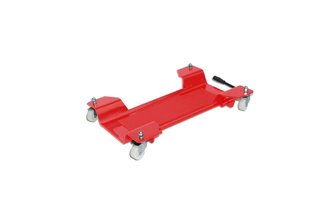 Carrello sposta moto acciaio rosso (max. 200 kg)