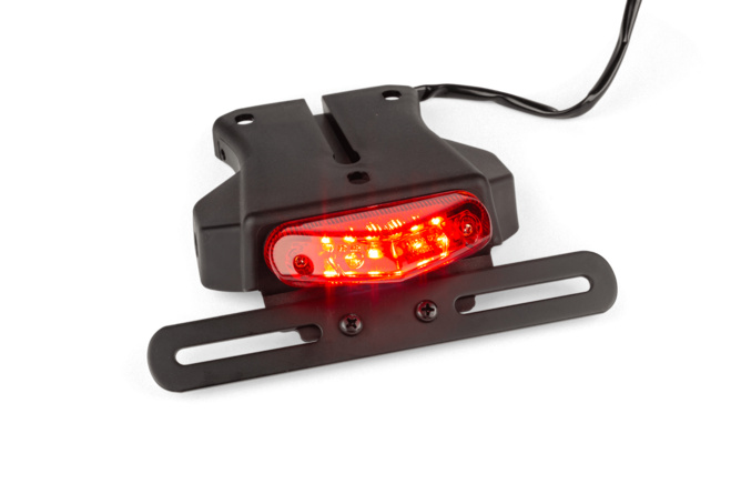 Portatarga universale con Fanalino LED rosso