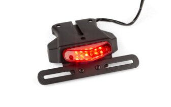 License Plate Holder universal with red LED tail light