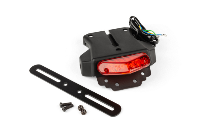 Portatarga universale con Fanalino LED rosso