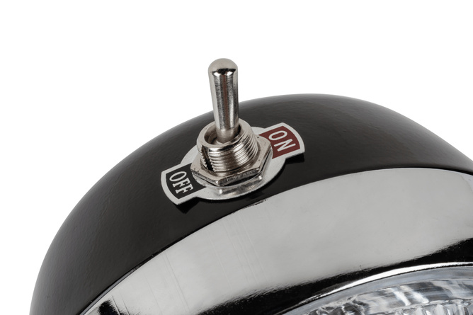 Headlight Lamp w. Switch Peugeot / MBK black