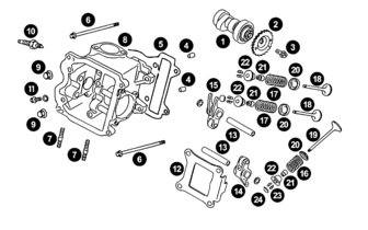 Spare Parts Minarelli 4-stroke - Cylinder Head