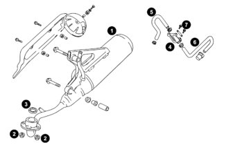 Spare Parts Minarelli 4-stroke - Exhaust