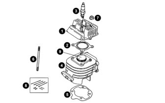 Spare Parts Minarelli vertical - Cylinder