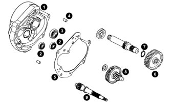 Joint de carter transmission moteur 137qmb – pièce moto, scooter