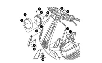 Spare Parts Headlight / Indicators Vespa Primavera 50